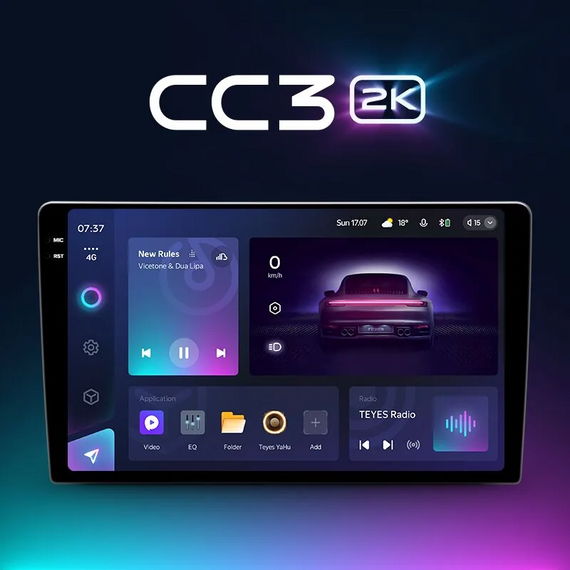 TEYES CC3 2K 10" 4/32Gb Мультимедийный центр